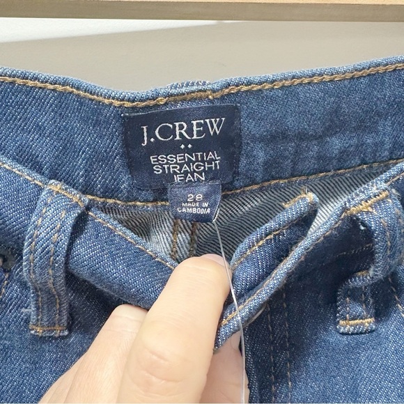 New J. Crew Factory Essential Straight Jean All Day Stretch Size 28 Tencel NWT - Picture 6 of 13